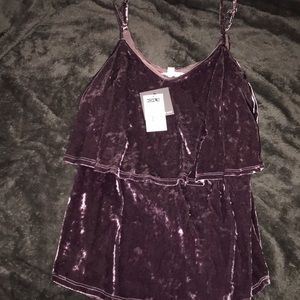 Velvet top